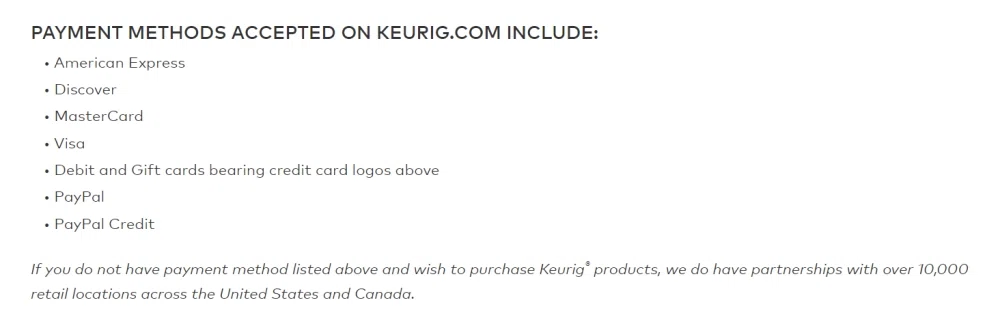 keurig afterpay