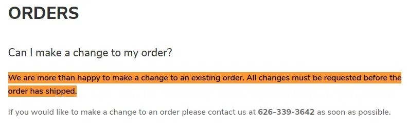 StyleWe order changes? How do I cancel my order after placing it