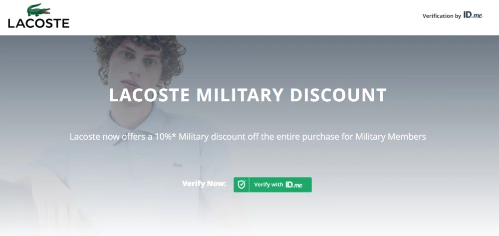 Does Lacoste offer a military discount? — Knoji