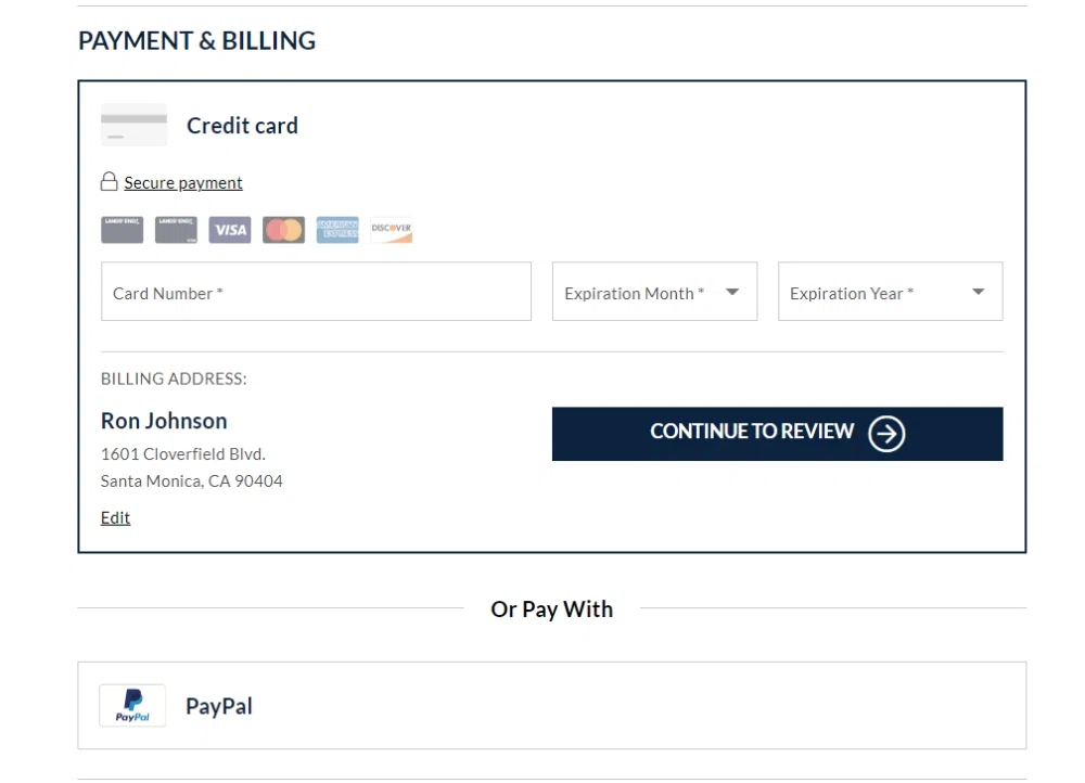 Lands' End debit card support? — Knoji