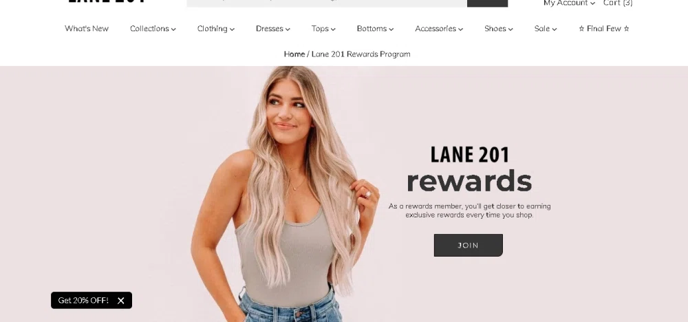 Lane 201 loyalty or rewards program? — Knoji
