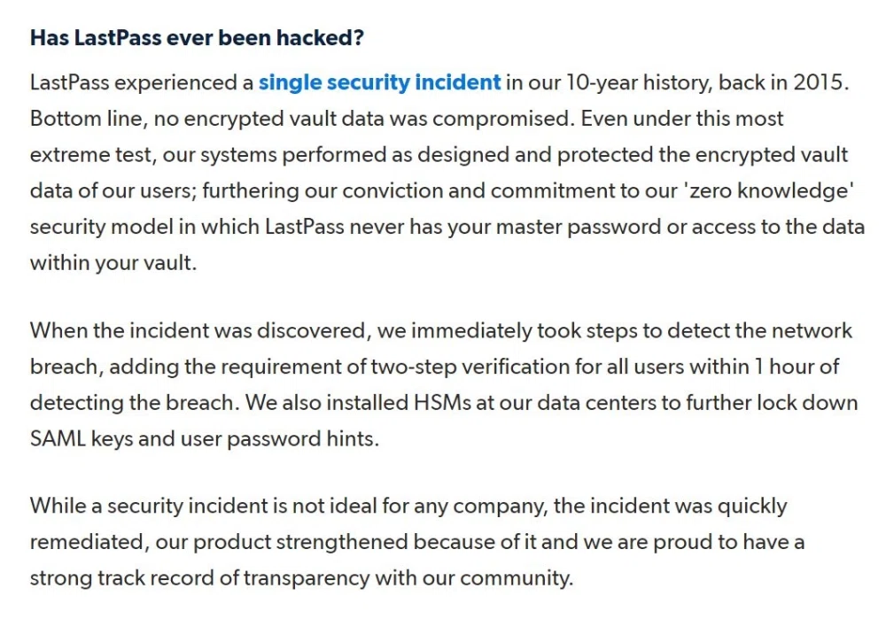 Is LastPass' website secure? Do they support 2-factor authentication ...