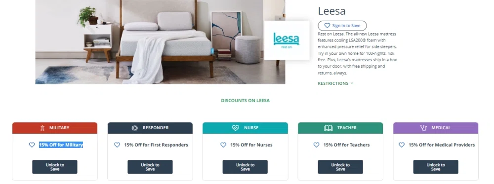 leesa offer