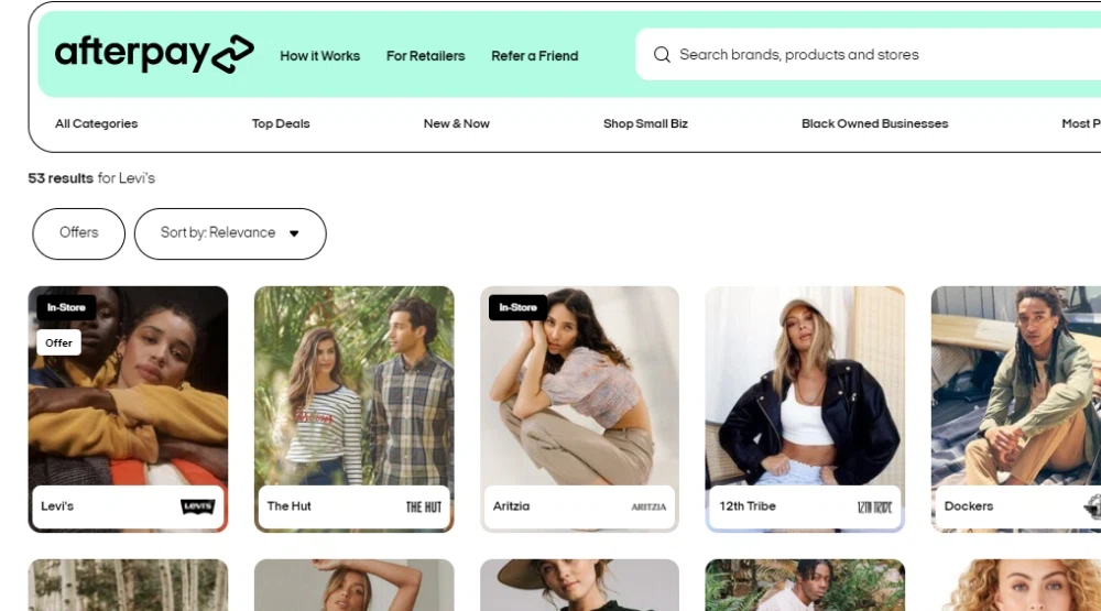 Levis afterpay in store Clearance