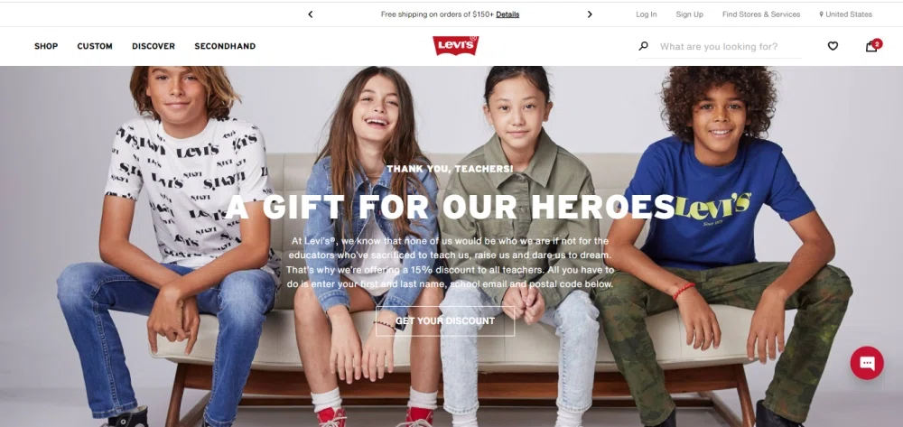 Does Levi's give discounts to teachers and educators? — Knoji