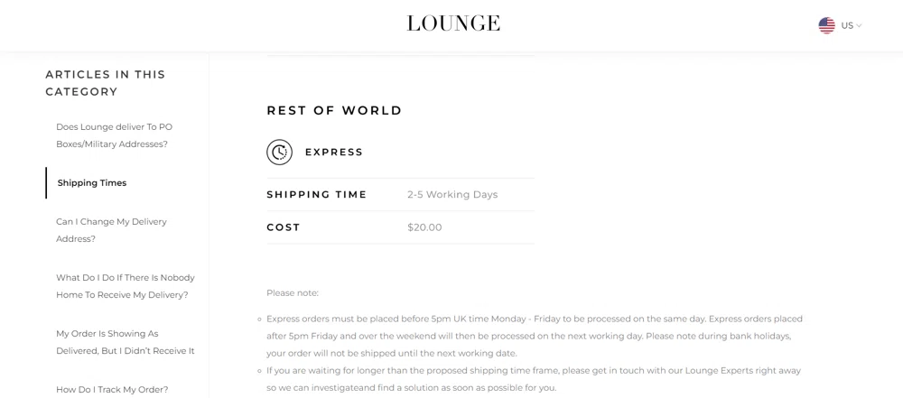Does Lounge Underwear ship internationally? — Knoji