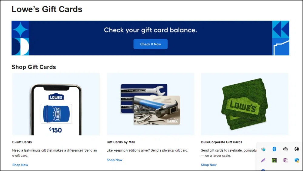 Buy a Lowe's Gift Card | GiftCardGranny