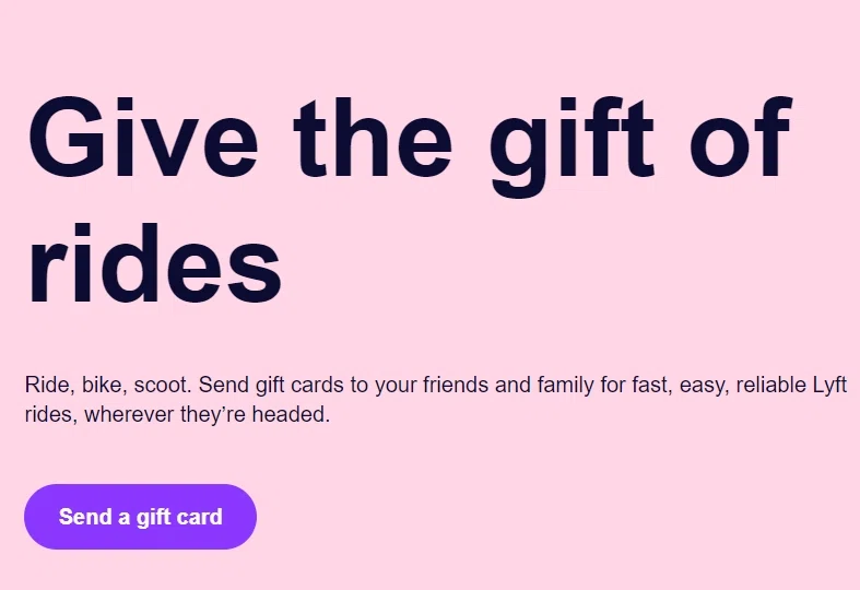 Does Lyft Accept Gift Cards Or E Gift Cards Knoji