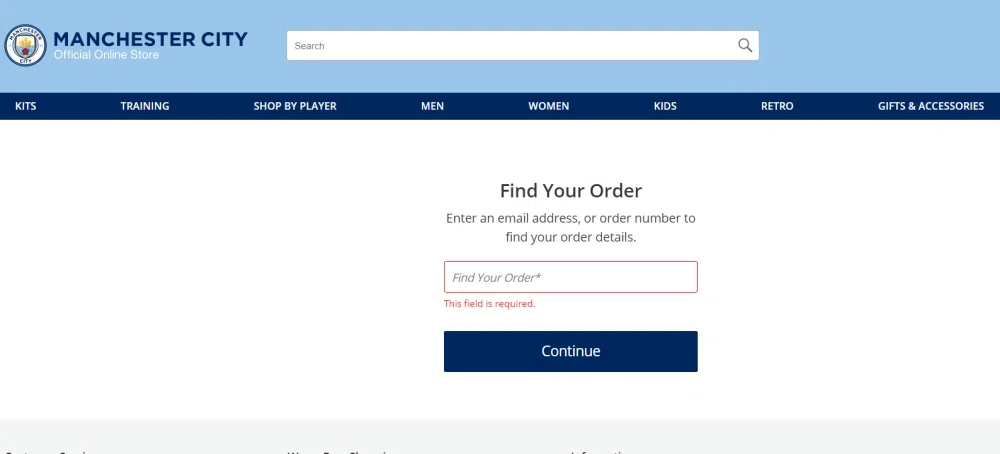 How do I track my Manchester City Shop order? — Knoji