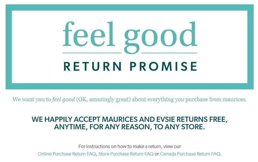 Maurices Return Policy