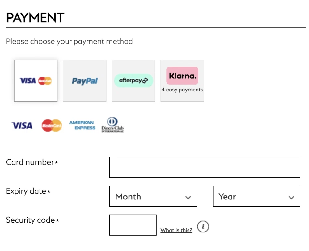 Does Montblanc AU accept Shop Pay Installments financing? — Knoji