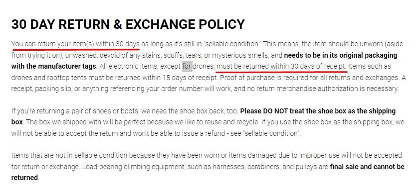 Mountain Khakis Return & Exchange Policy