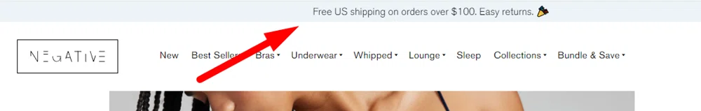 Does Negative Underwear offer site-wide free shipping? — Knoji