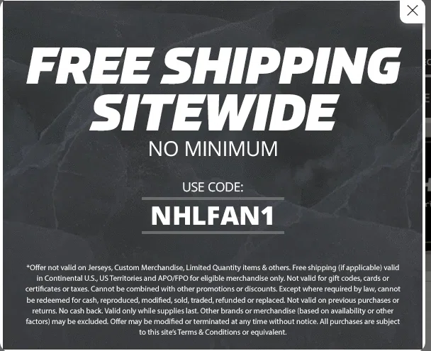 nhl shipping