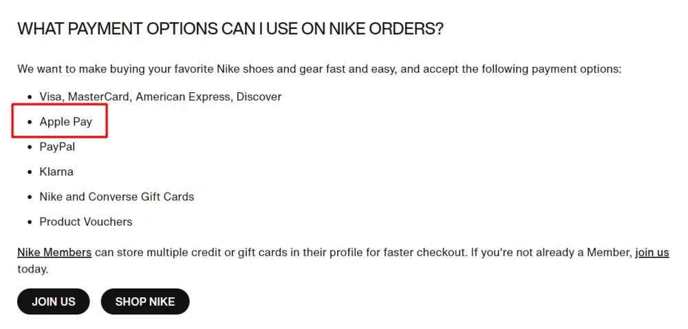 Nike deals pay later