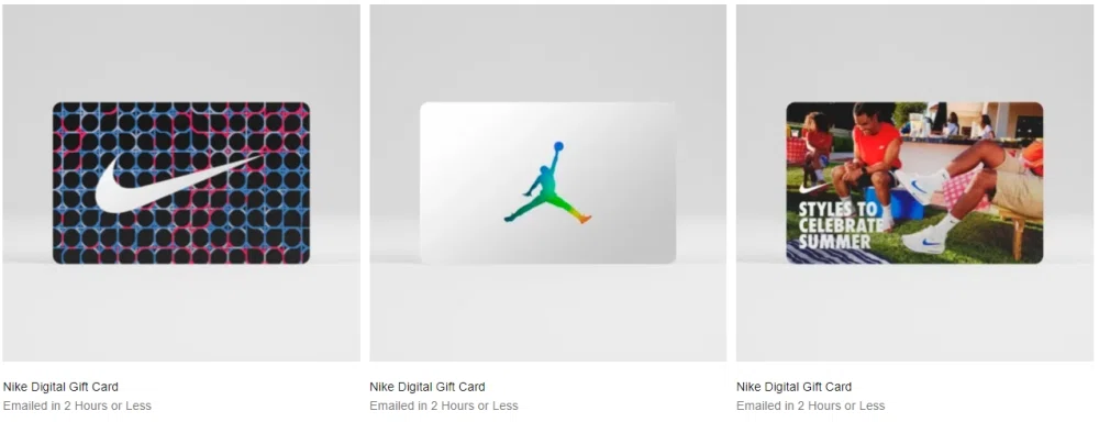 Does Nike Store offer gift cards? — Knoji