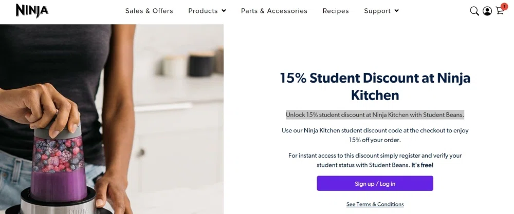 Ninja Kitchen Student Discounts