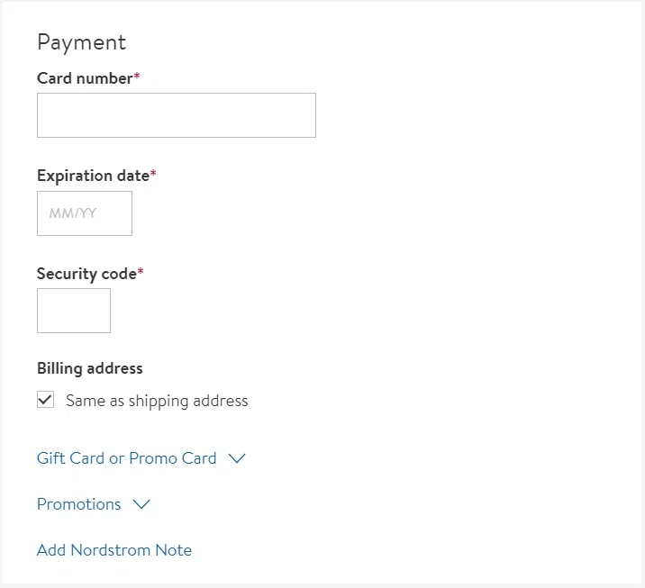 can you pay nordstrom bill with gift card