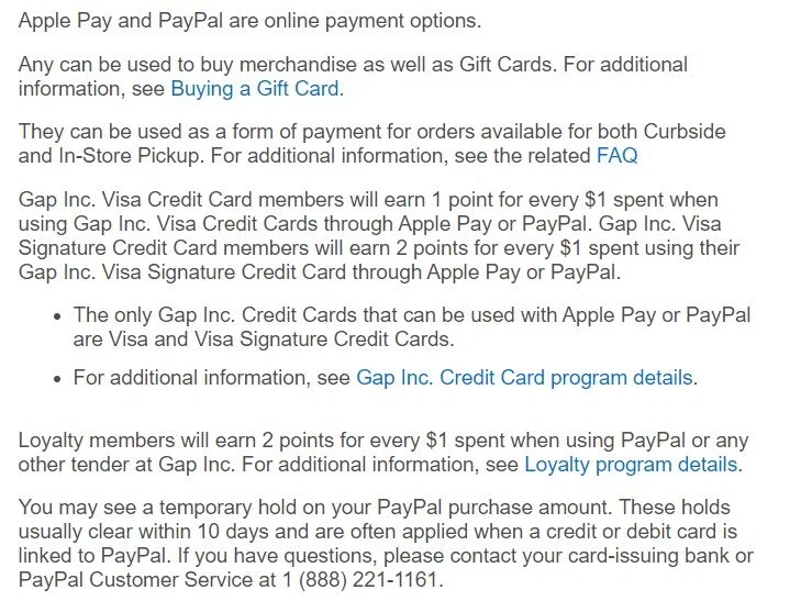 Old Navy Apple Pay Support Knoji
