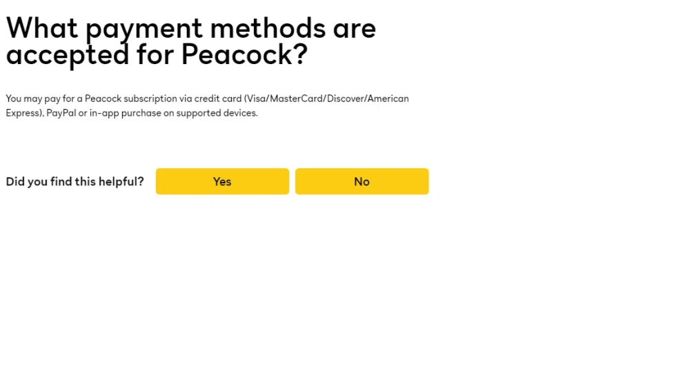 Peacock PayPal support? — Knoji