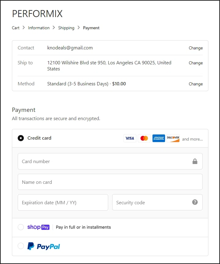 Does Performix take Zip Pay? — Knoji