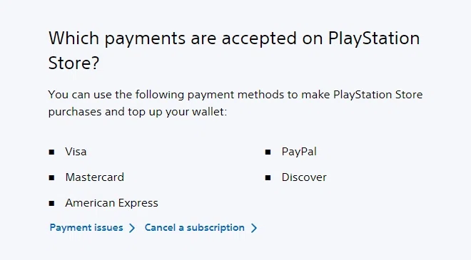 Does PlayStation Store take Apple Pay? — Knoji