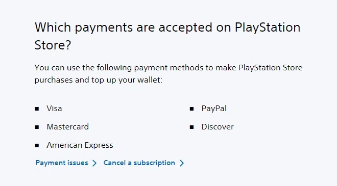 PlayStation Store PayPal support? — Knoji