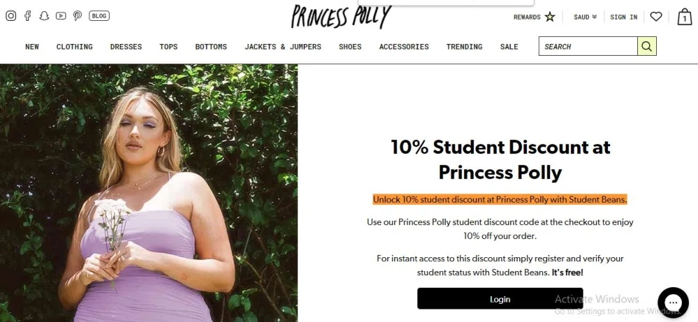 Princess Polly Student Discounts & Deals