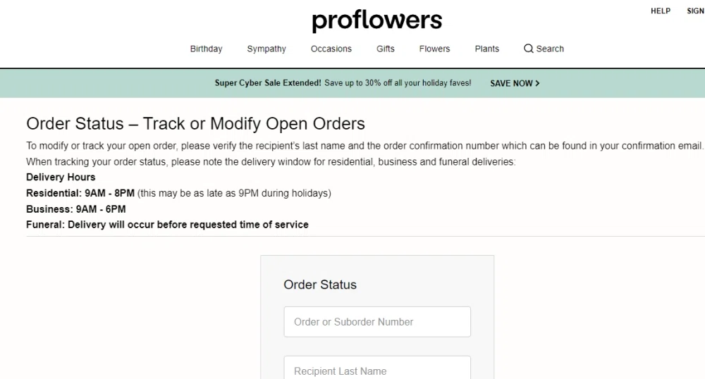 How do I track my ProFlowers order Knoji