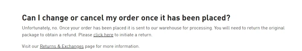 puma online cancel order