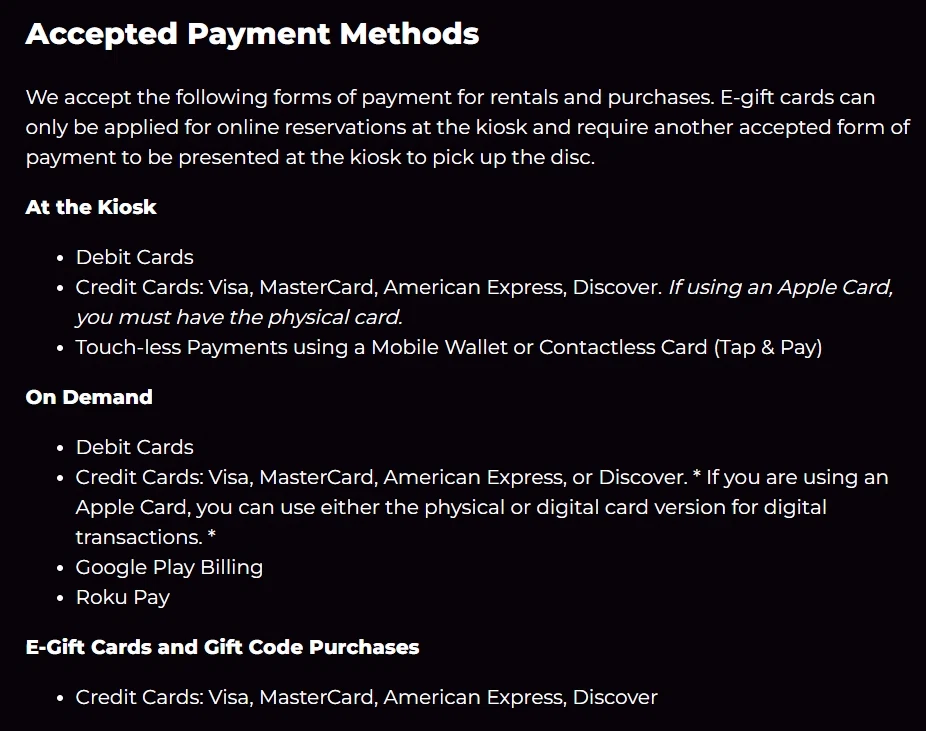 Does Redbox offer layaway programs? — Knoji