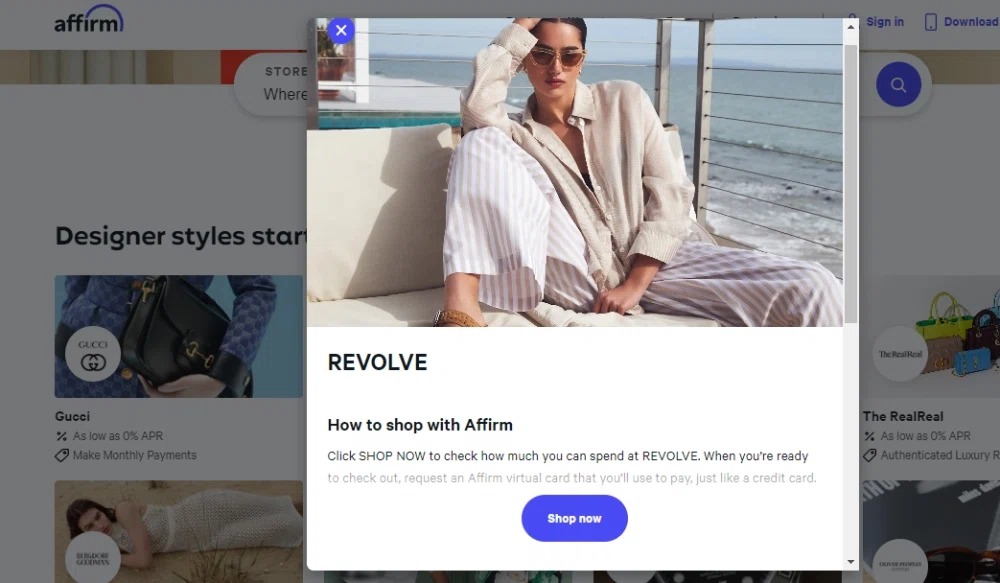 Does Revolve accept Affirm financing? — Knoji