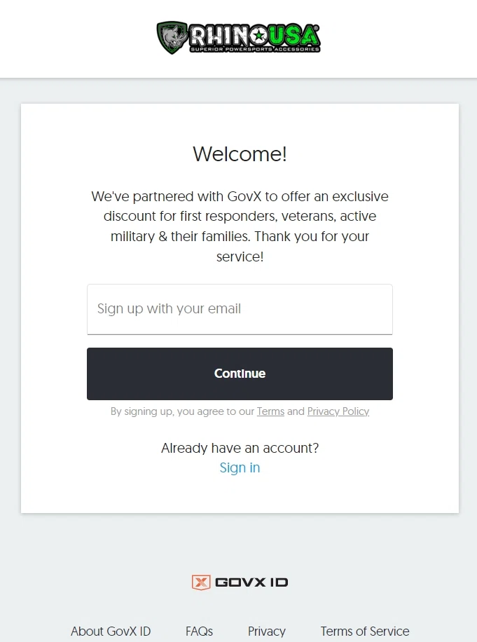 Does Rhino USA offer discounts to frontline workers? — Knoji