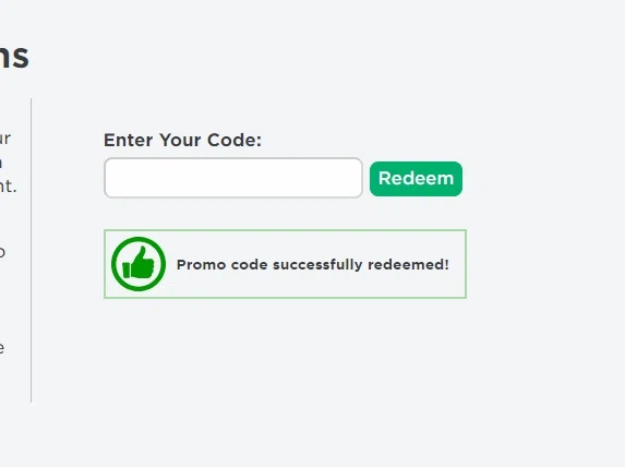 Promo Codes on Roblox – Roblox Support