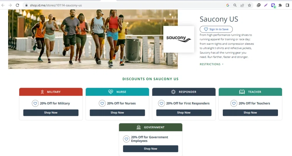 Does Saucony Offer Military Discount?