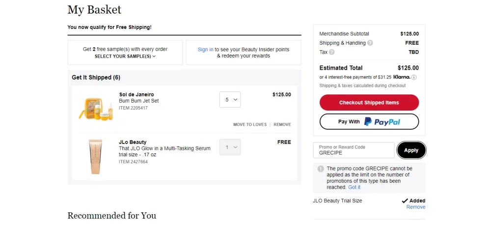 Sephora Free Shipping (NO Min Spend) (inc Excluded Brands) Coupon Code 2 –  3 Apr 2016