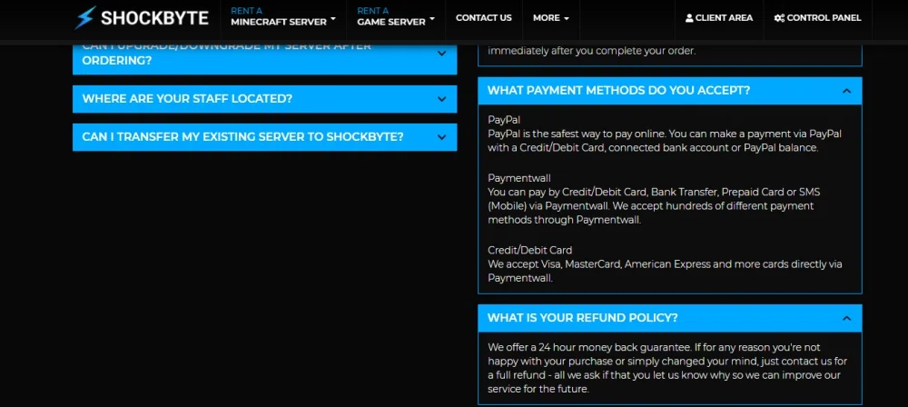 Shockbyte debit card support? — Knoji