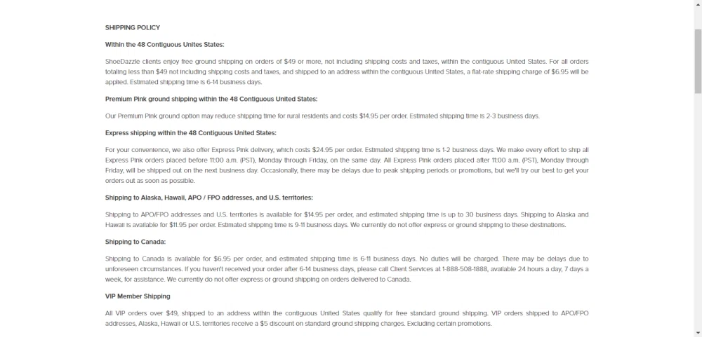 Shoedazzle shipping Clearance