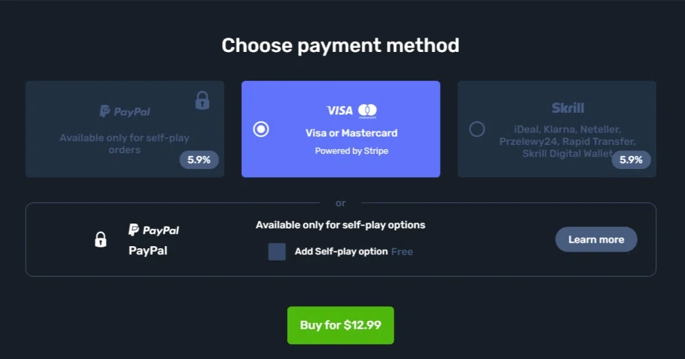 SkyCoach.gg debit card support? — Knoji