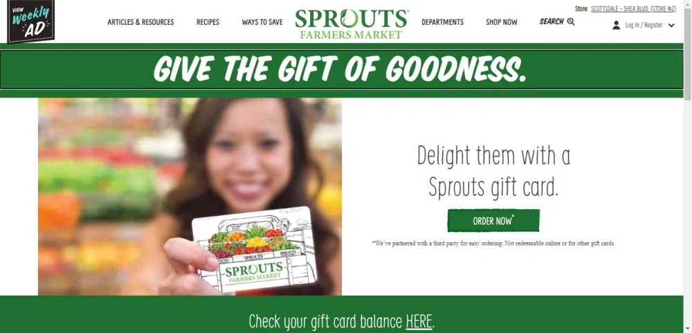 sprouts gift cards 653801928016