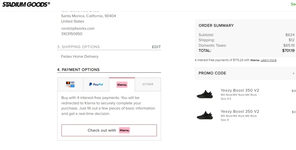 stadium goods website