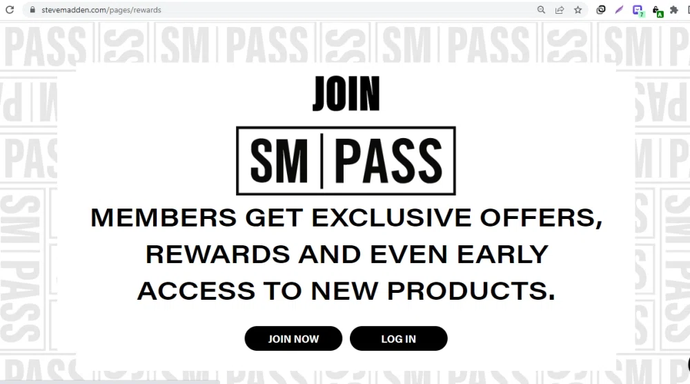 Steve madden sm hot sale pass discount code