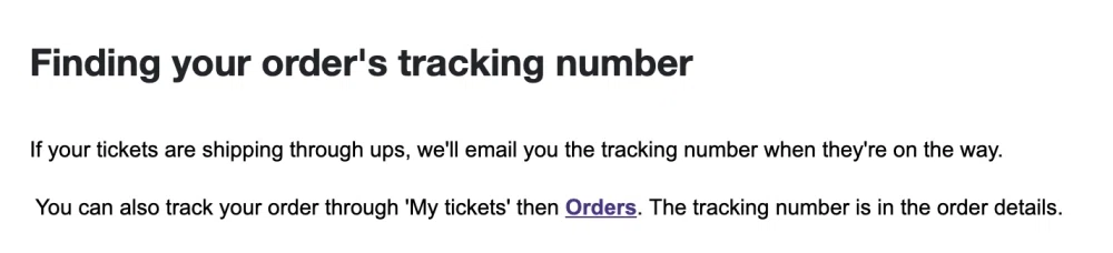 StubHub track order? — Knoji