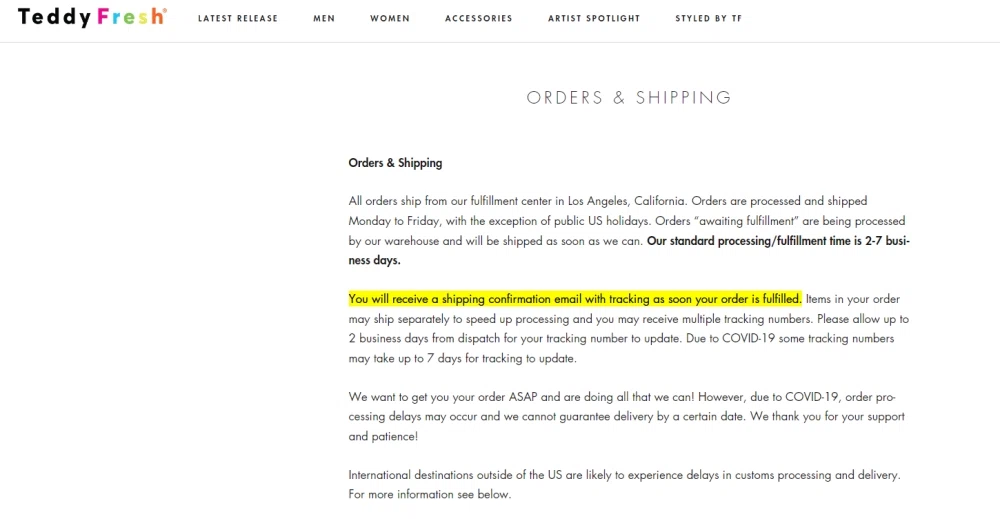 hollister order tracking