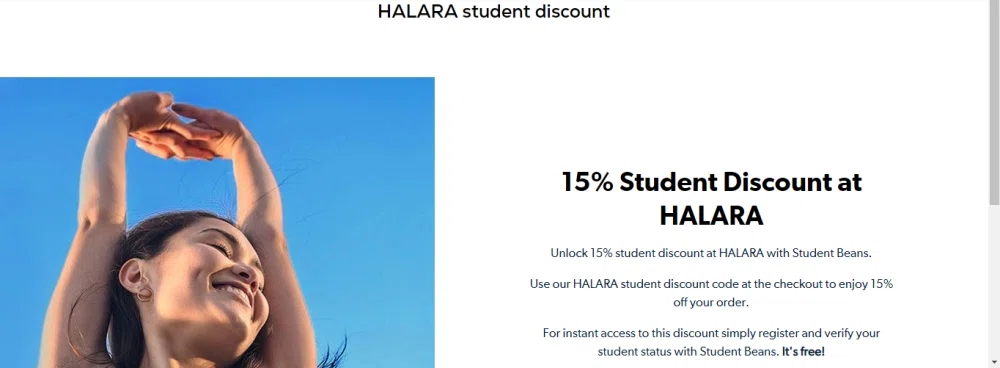HALARA Student Discounts & Deals