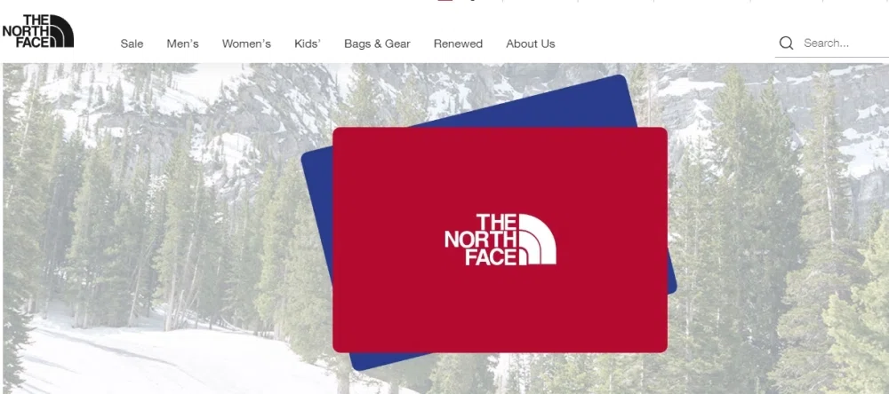 Does The North Face accept gift cards or e-gift cards? — Knoji
