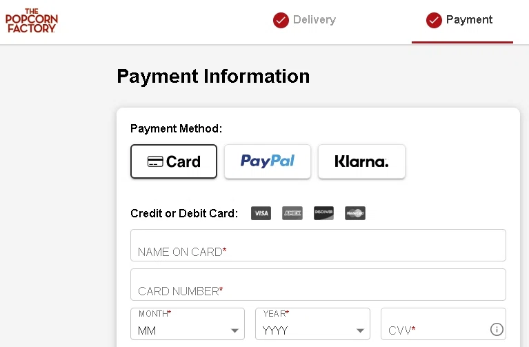 Does The Popcorn Factory offer Shopify Installment payments? — Knoji