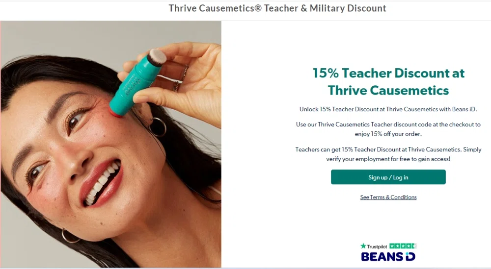 Does Thrive Causemetics give discounts to teachers and educators? — Knoji