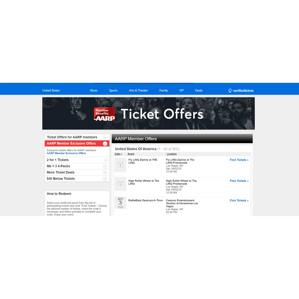 Military Discounts – Ticketmaster Help