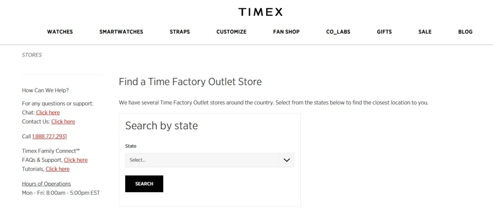 Are there Timex outlet stores? — Knoji